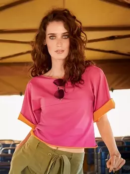 Выкройка: Пуловер с цельнокроеными рукавами