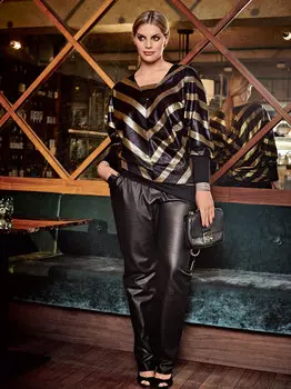 Выкройка: Пуловер с цельнокроеными рукавами