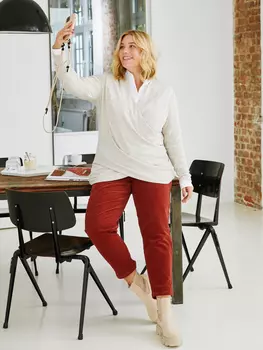 Выкройка: Пуловер с драпировками