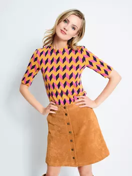 Выкройка: Пуловер с короткими рукавами