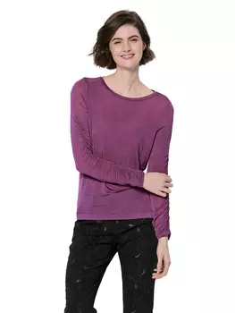 Выкройка: Пуловер с присборенными рукавами