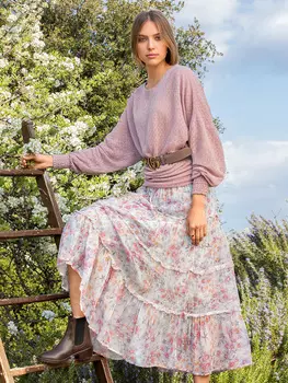 Выкройка: Пуловер с пышными рукавами