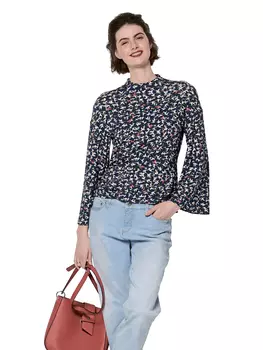 Выкройка: Пуловер с расклешенными рукавами