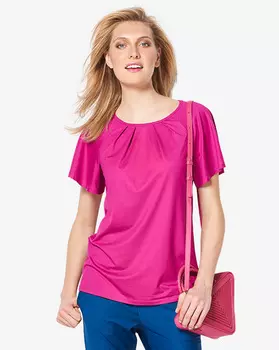 Выкройка: Пуловер с рукавами-крылышками