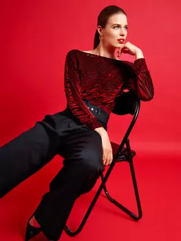 Выкройка: Пуловер с рукавами «летучая мышь»