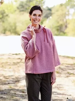 Выкройка: Пуловер с рукавами три четверти