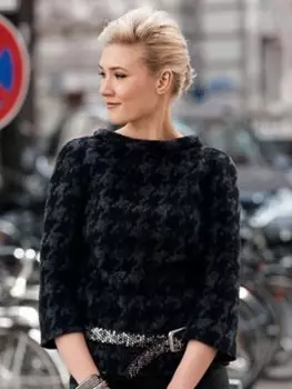 Выкройка: Пуловер с укороченными рукавами