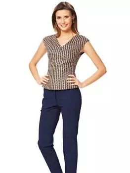 Выкройка: Пуловер с V-образным вырезом