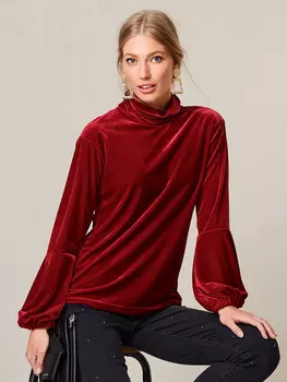 Выкройка: Пуловер с воротником гольф