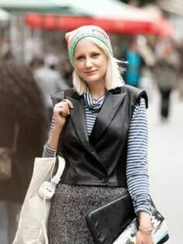 Выкройка: Пуловер с воротником-хомут