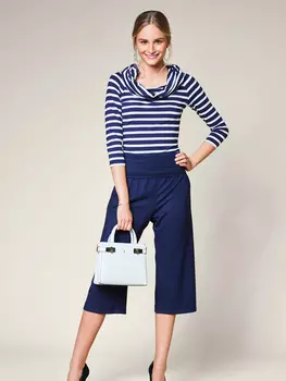 Выкройка: Пуловер с воротником-хомутом