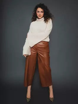 Выкройка: Пуловер с воротником-стойкой