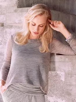 Выкройка: Пуловер с вырезом качели