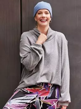 Выкройка: Пуловер с высоким воротником