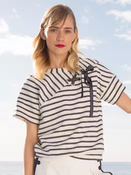 Выкройка: Пуловер-тельняшка