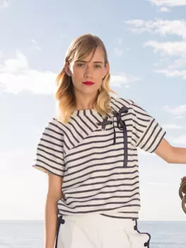 Выкройка: Пуловер-тельняшка