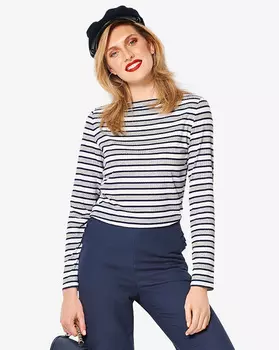 Выкройка: Пуловер-тельняшка