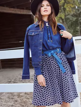 Выкройка: Пышная расклешенная юбка