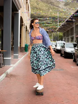 Выкройка: Пышная юбка миди