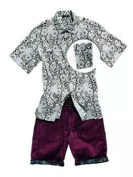 Выкройка: Рубашка с короткими рукавами