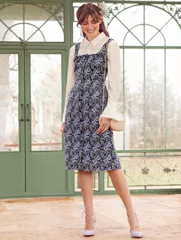 Выкройка: Сарафан на широких бретельках