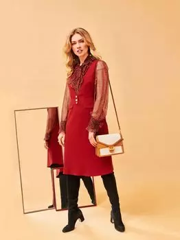 Выкройка: Сарафан с глубоким вырезом