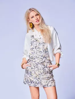 Выкройка: Сарафан с нагрудником