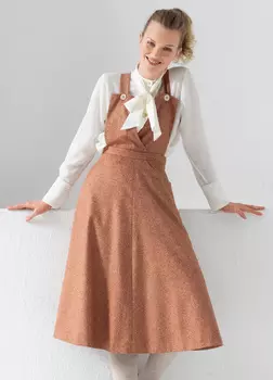 Выкройка: Сарафан с расклешенной юбкой