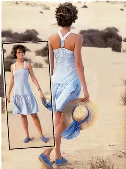 Выкройка: Сарафан с юбкой-оборкой