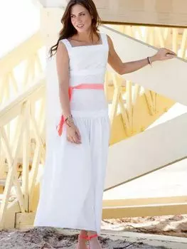 Выкройка: Сарафан с заниженной талией