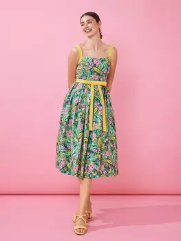 Выкройка: Сарафан в стиле ретро