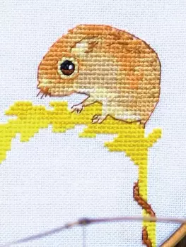 Выкройка: Схема вышивки «Храбрый мышонок»