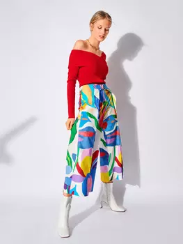 Выкройка: Широкие брюки