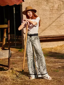 Выкройка: Широкие брюки