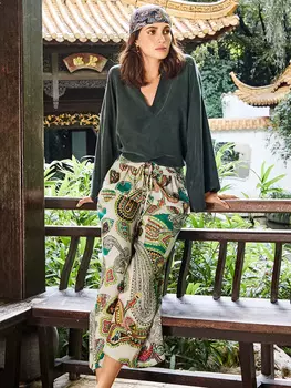 Выкройка: Широкие брюки