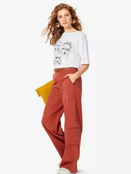 Выкройка: Широкие брюки карго