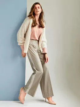 Выкройка: Широкие брюки с лампасами