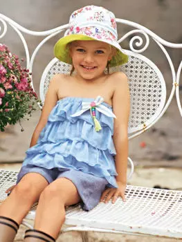 Выкройка: Шляпка для девочки