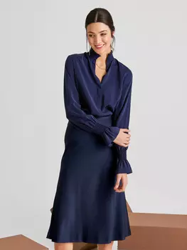 Выкройка: Шёлковая юбка А-силуэта