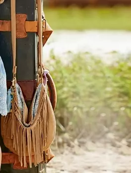 Выкройка: Сумка с бахромой