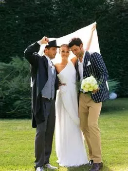 Выкройка: Свадебное платье асимметричного кроя