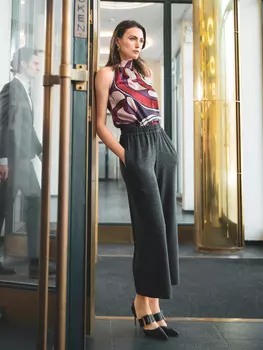 Выкройка: Свободные брюки 7/8