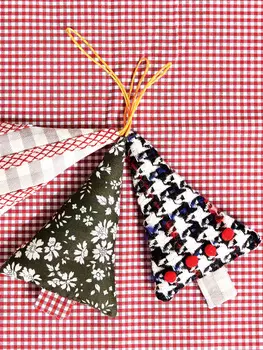 Выкройка: Текстильные ёлочки