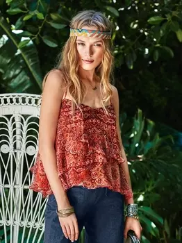 Выкройка: Топ на бретелях-спагетти