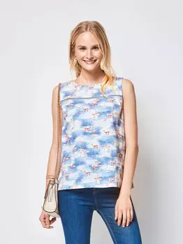 Выкройка: Топ на кокетке