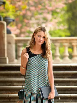 Выкройка: Топ на кокетке