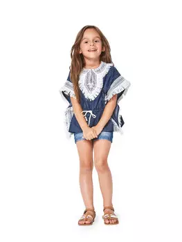 Выкройка: Топ-пончо