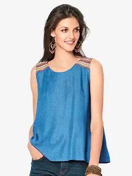 Выкройка: Топ расклешённого силуэта