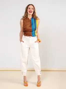 Выкройка: Топ с приподнятым вырезом горловины