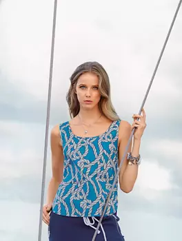 Выкройка: Топ со скругленным низом